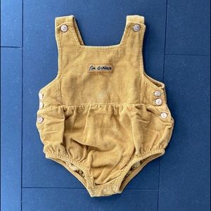 Fin & Vince organic corduroy bubble romper, 0-3m